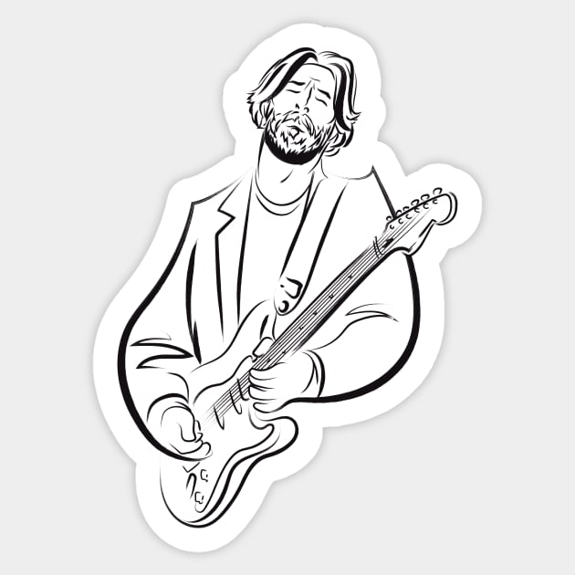 Eric Clapton Sticker by thechromaticscale